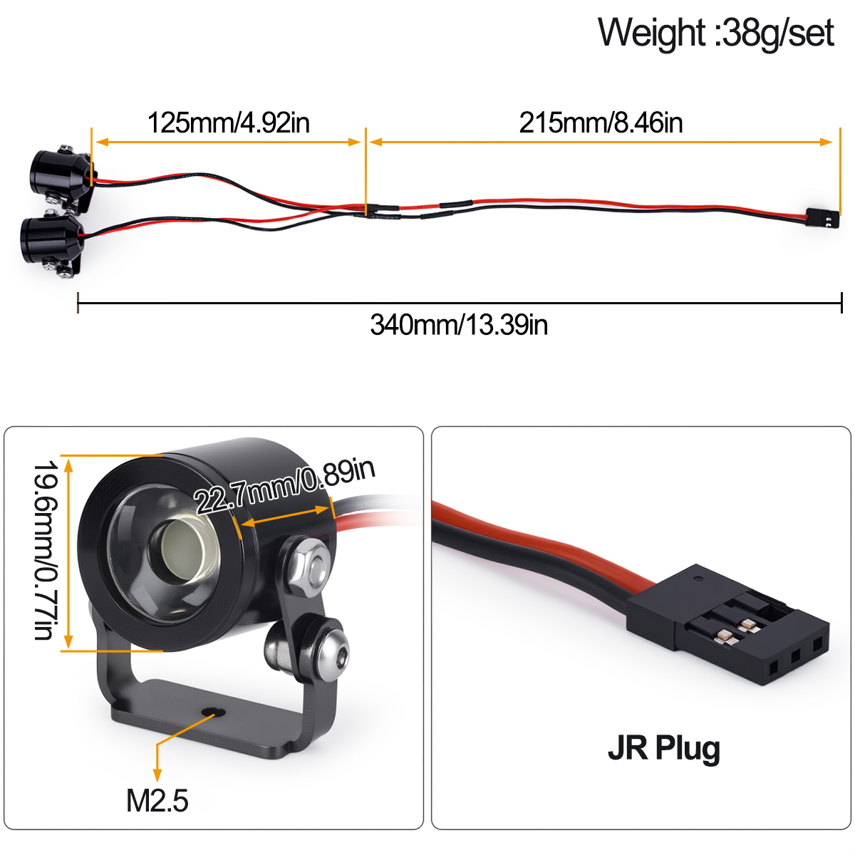 مصباح أمامي LED للسيارات التي  - مراجعة Rc Hobby Nook وسعره